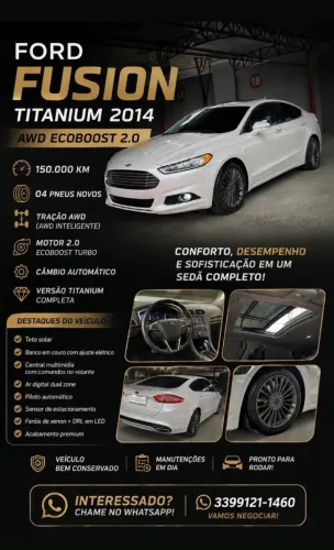 Ford Fusion Titanium 2.0 Gtdi Eco. AWD Aut. 2014