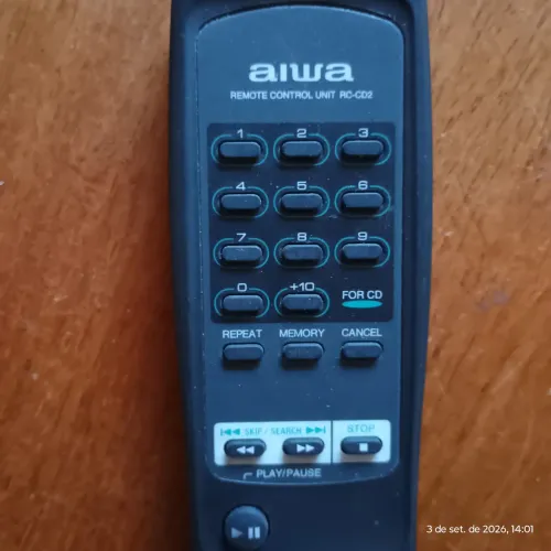 Controle remoto Cd Player Aiwa RC-CD2 