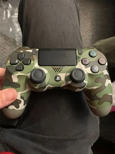 Controle ps4 camuflado Verde 