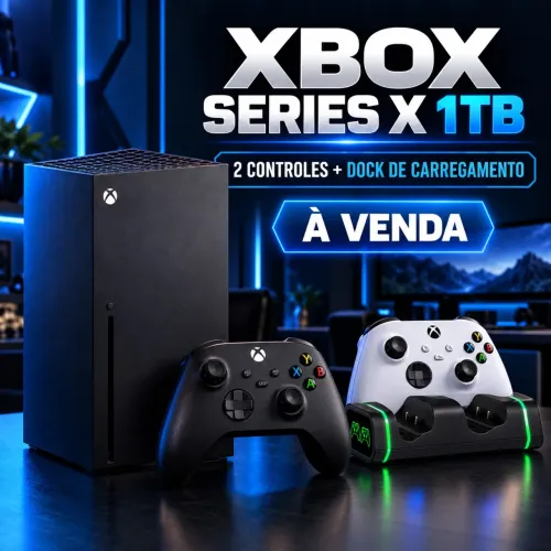 Xbox Series X - 1TB - 2 Controles + Dock de Carregamento