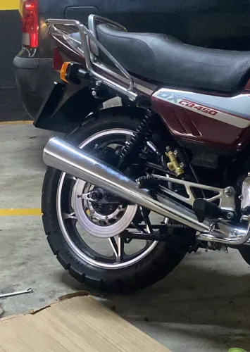 CB 450 DX  Placa Preta