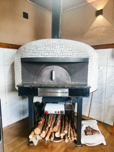 Forno de pizza Híbrido (Gás e lenha)
