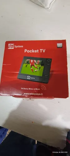 Tv digital  Pcket TV 3,5 Pol na caixa completa todos acessórios.