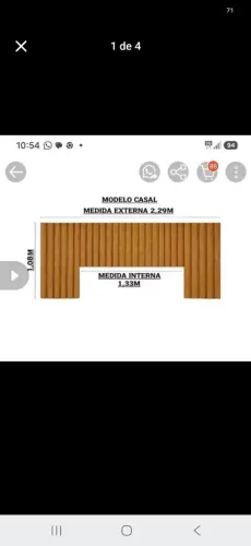 Cabeceira madeira nova