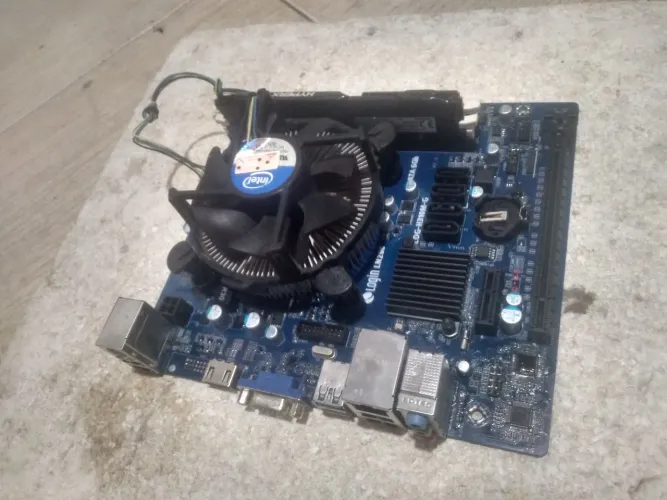 Placa mãe h310+4Gb+Processador+cooler, perfeitamente.