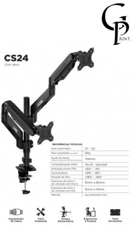 SUPORTE PARA MONITOR E TELEVISORES - CLANM