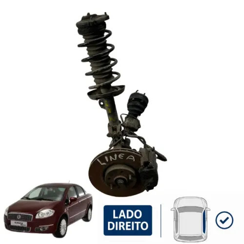 Torre Suspensão Telescópio direito Fiat Linea 2009 a 2014