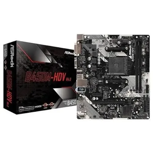 Placa-Mãe Asrock B450M-hdv r4.0 NOVA ! na caixa
