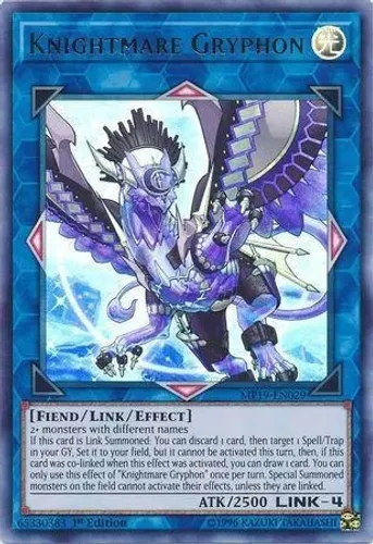 Yugioh!!! Knightmare Gryphon MP19-EN029 Ultra Rare