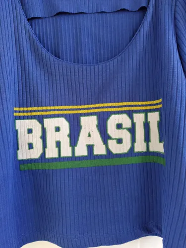 Blusinha para copa do mundo brasil