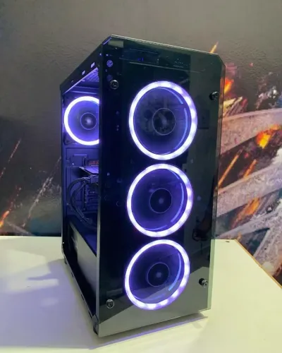PC Gamer Ryzen 5 2600, GTX 1060 3GB, 16GB RAM, SSD 240GB+1TB HD, B350, Gabinete Gamer
