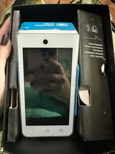 Maquininha de cartão Point Smart Azul - Mercado Pago
