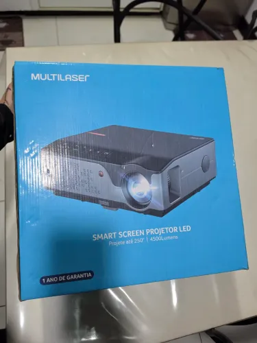 MULTILASER SMART SCREEN PROJETOR LED Projete até 250 | 4500Lumens 