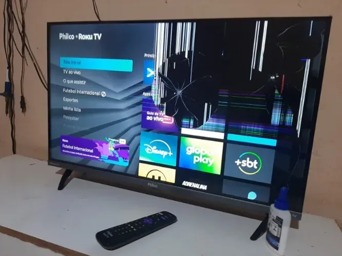 TV com o display queimado