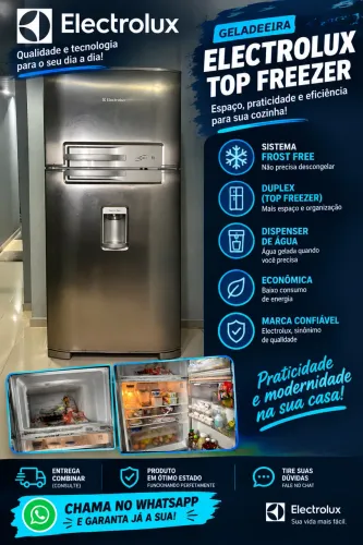 Geladeira Electrolux Inox ? Top Freezer