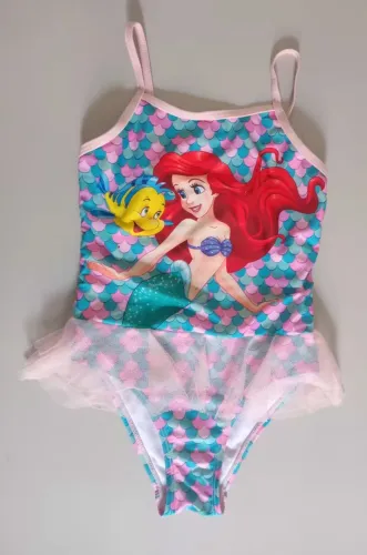 Maiô infantil Ariel tamanho 4