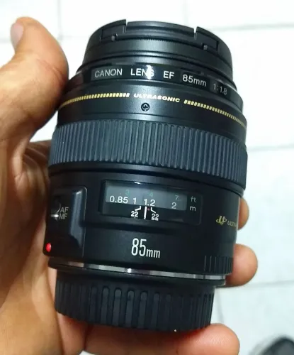 Lente Canon 85mm 1.8 USM Toda revisada, relubrificada e limpa