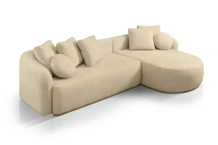 SOFA CHAISE MALTA LINHO BEGE OU LINHO CINZA 3,00M