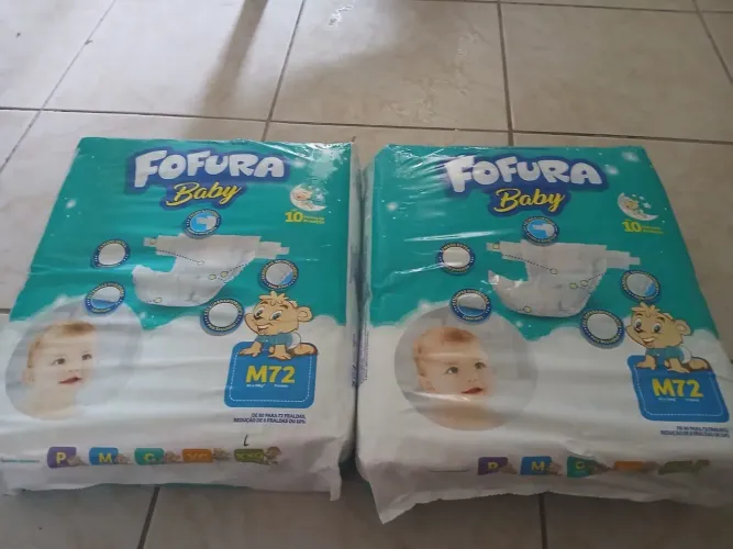 2 pacotão de fralda Fofura