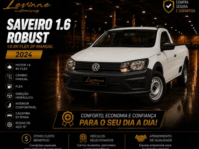 Volkswagen Saveiro Robust 1.6 Total Flex 16V CD 2024