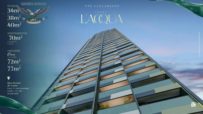 CASAL AGUIA VENDE APTO NO LANÇAMENTO - TORRE LACQUA