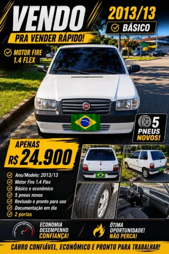 Fiat Uno Mille 1.0 Fire/ F.flex/ Economy 2P 2013