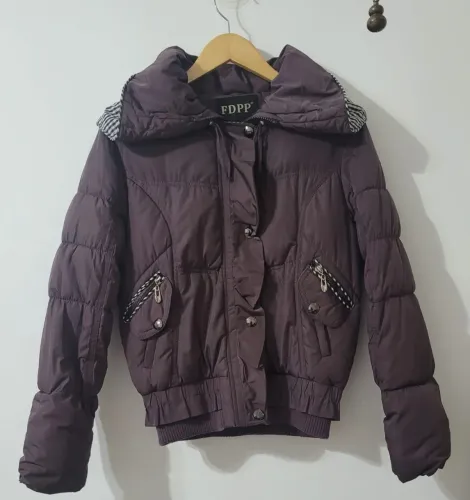 Jaqueta  Puffer Marrom Tamanho veste M