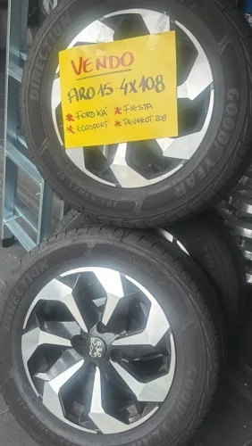 Roda + pneu aro 15