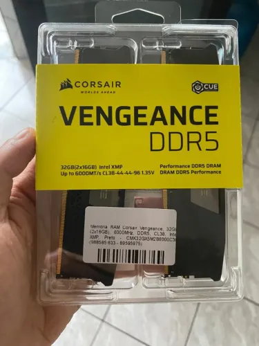 Memória Ram Corsair Vengeance 32gb (2x16gb) Ddr5 6000mhz
