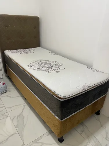 cama solteiro com cabeceira