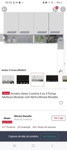 Vende-se armário aéreo desmontando novo na embalagem
