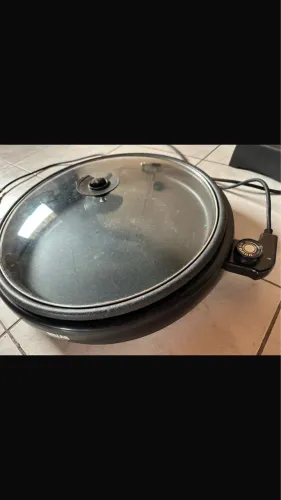 Grill elétrico redondo premium 