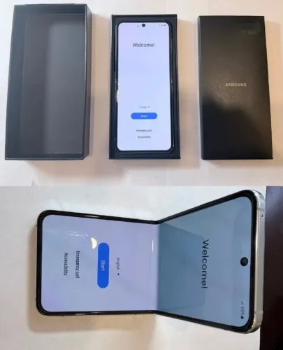 Samsung Galaxy Z Flip5 Rosa, 8/256 GB, 5G, NF, acessórios, Fone Bluetooth, Carregador Qi