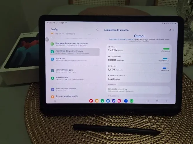 Tablet Samsung Galaxy Tab S7 8gb 256gb 11" 120Hz - Perfeito p/ Trabalho, Estudos e Games