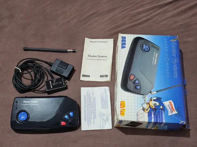 Master System Super Compact na caixa original 