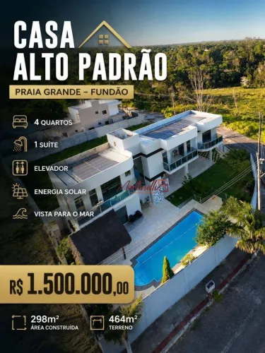 Casa no Residencial Fazenda HZ com 4 dormitórios à venda, 298 m² por R$ 1.500.000 - Praia