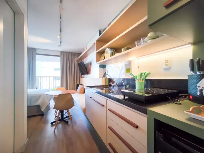 Studio Mobiliado para locação Mirant Vila Madalena - Vila Madalena São Paulo