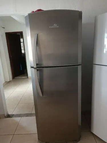Geladeira 490 litros inox continental