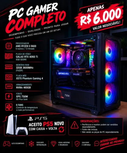 Vendo PC Gamer