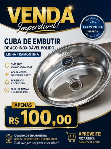 Cuba de pia Tramontina