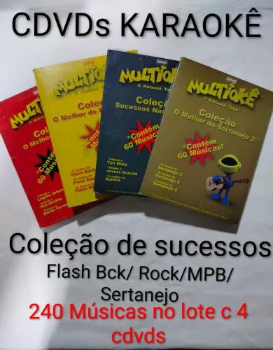 CDVDs KATAOKÊ LOTE COMPLETO
