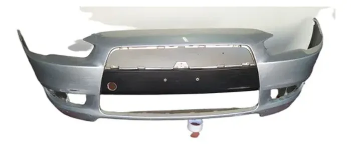 Parachoque Dianteiro Mitsubishi Lancer 2008 A 2013 C Furo Lj Prateado