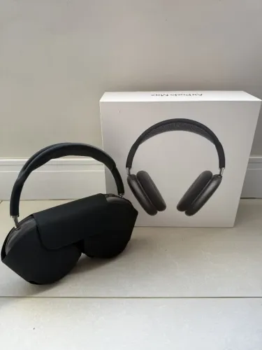 Apple AirPods Max Cinza-espacial Original Lightning com Caixa e Case