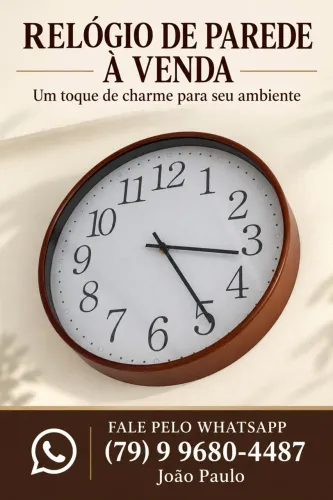 ? RELÓGIO DE PAREDE DECORATIVO - CHARME E ELEGÂNCIA PARA SUA CASA! ?