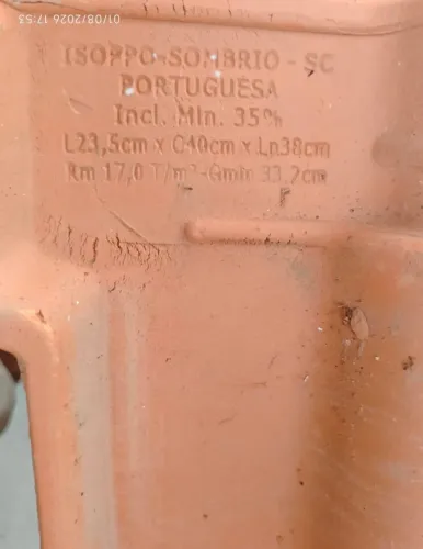 135 telhas portuguesas novas