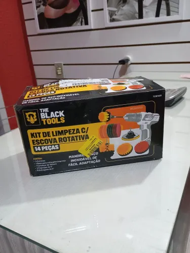 Kit de limpeza escovas rotativas em 10x de R$ 6,90 sem juros no cartão