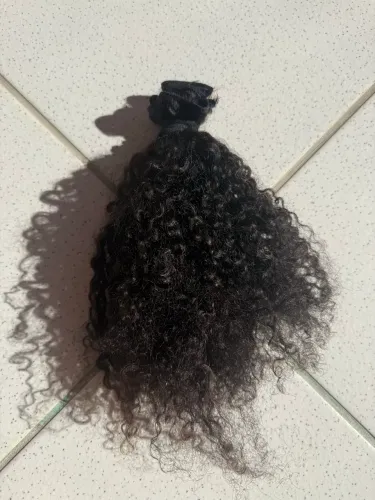 Mega Hair Cabelo Humano Crespo Natural 50, 55 e 60 cm 200g- Para Reforma