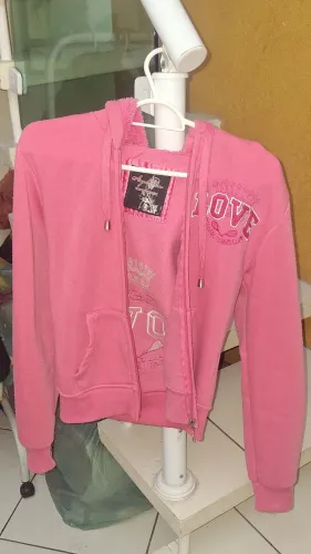 Jaqueta Rosa Love - Feminina