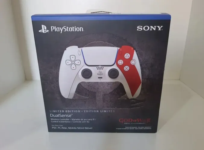 Controle DualSense God of War Playstation 5 - Edição Limitada. 