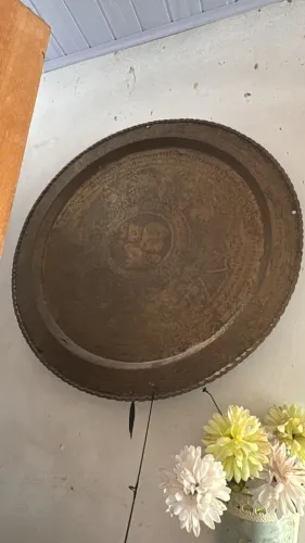 Medalhão em bronze com uns 80cm diâmetro